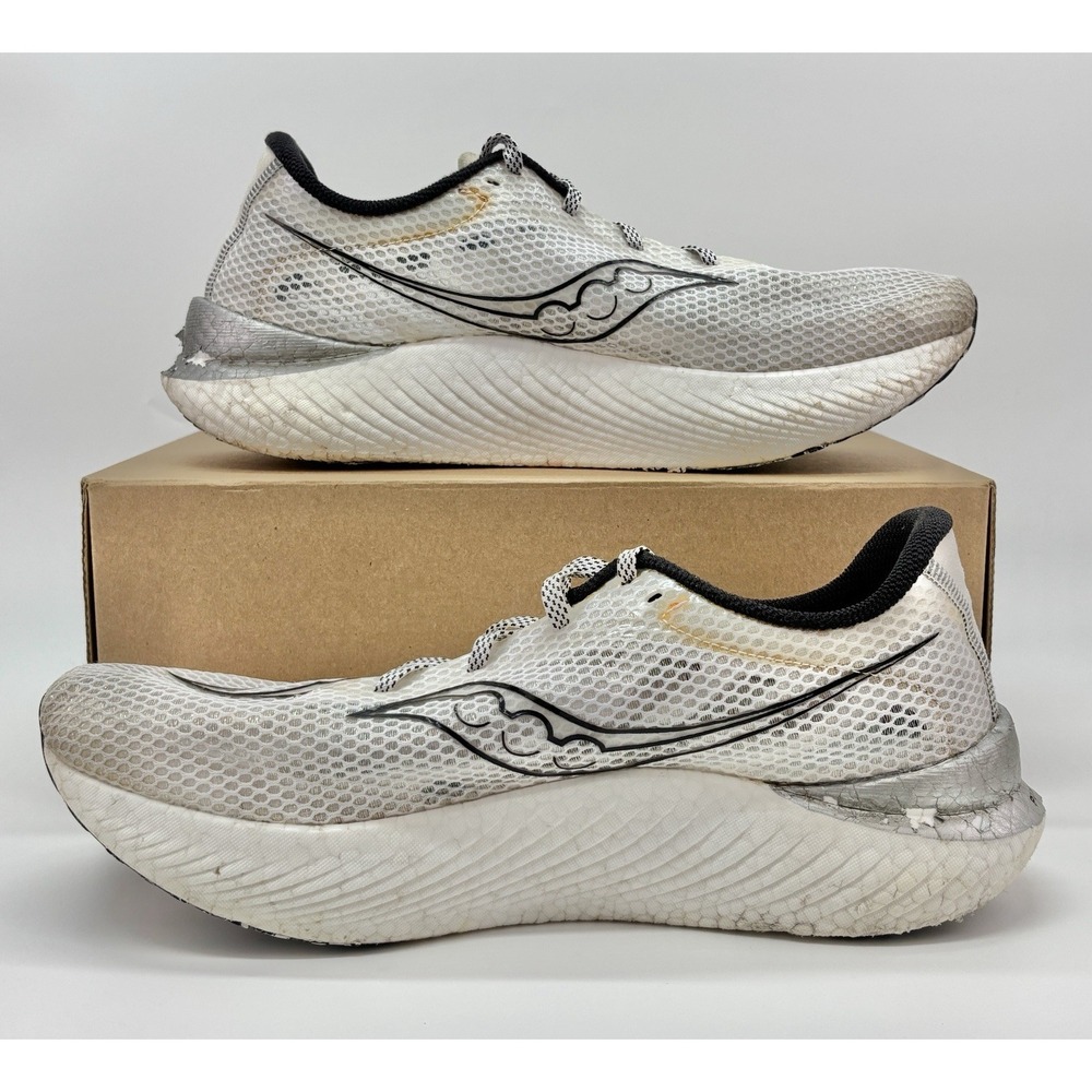 Saucony Endorphin Pro 3 White Black Running Shoes Men's Size 12.5 (S20755-11)